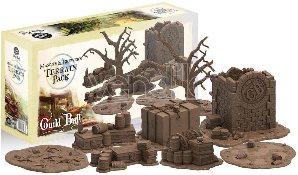 STEAMFORGED GAMES Guild Ball Masons Brewers Terrain Pack Gioco Da Tavolo