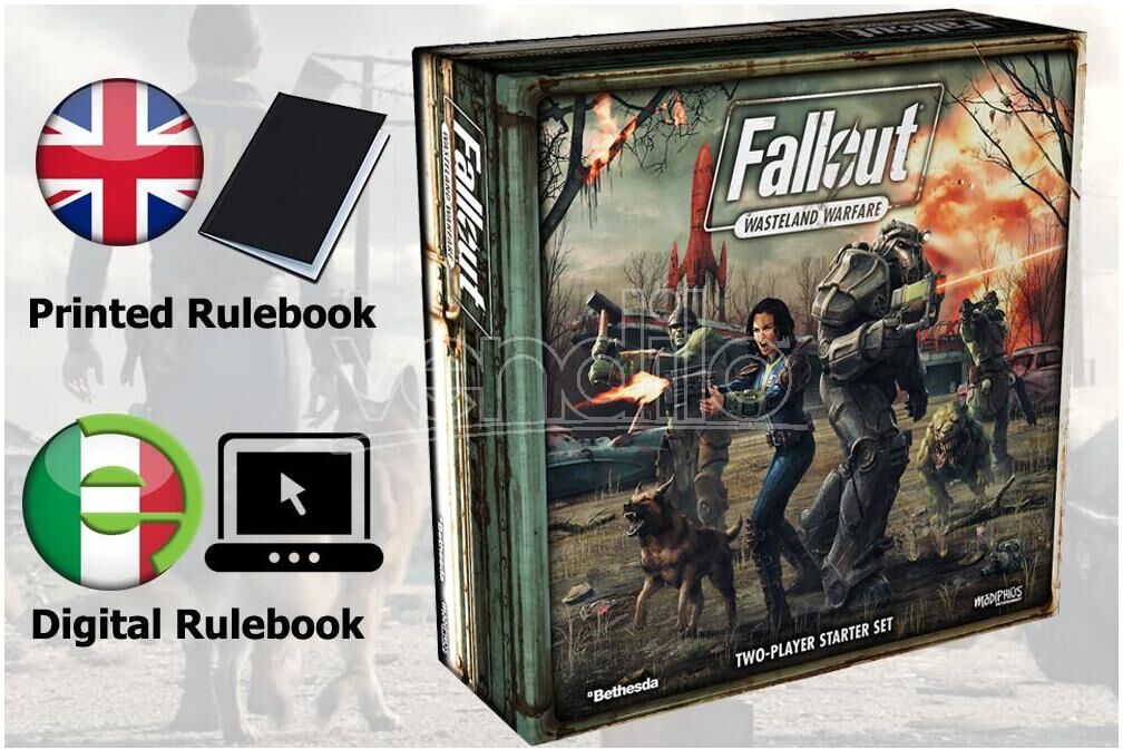 MODIPHIUS Fallout Wasteland Warfare Starter Set Gioco Da Tavolo MODIPHIUS Fallout Wasteland Warfare Starter Set Gioco Da Tavolo