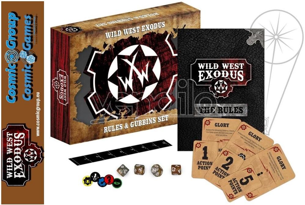 WARCRADLE STUDIOS Wwe Wild West Exodus Rules & Gubbins Set Gioco Da Tavolo WARCRADLE STUDIOS Wwe Wild West Exodus Rules & Gubbins Set Gioco Da Tavolo