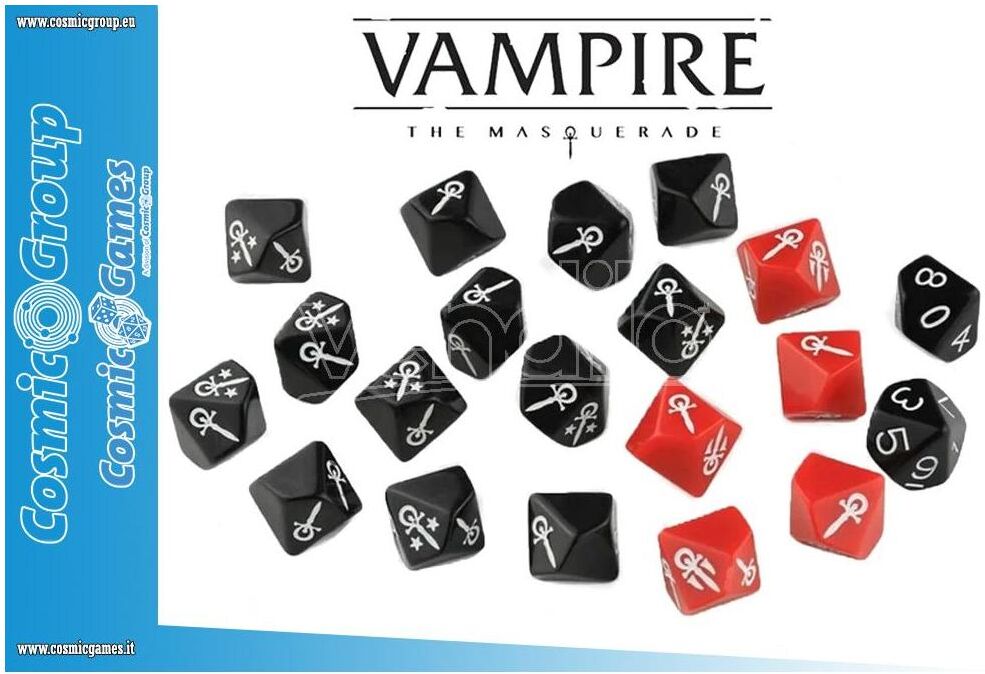 MODIPHIUS Vampire The Masquerade 5th Dice Set Dadi MODIPHIUS Vampire The Masquerade 5th Dice Set Dadi