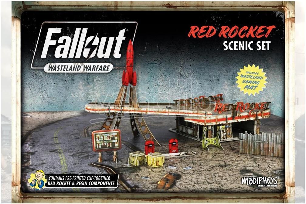 MODIPHIUS Fallout Ww Red Rocket Scenic Set Gioco Da Tavolo MODIPHIUS Fallout Ww Red Rocket Scenic Set Gioco Da Tavolo
