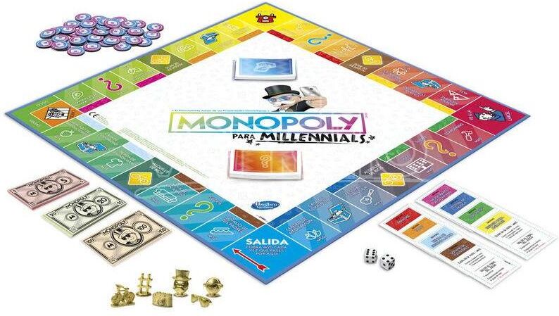 Hasbro Monopoly Millennials Spagnolo Game Hasbro Monopoly Millennials Spagnolo Game