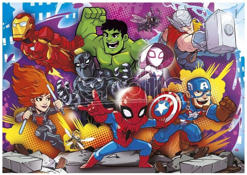 CLEMENTONI Marvel Super Hero Puzzle 2x20pcs 2x60pcs CLEMENTONI Marvel Super Hero Puzzle 2x20pcs 2x60pcs
