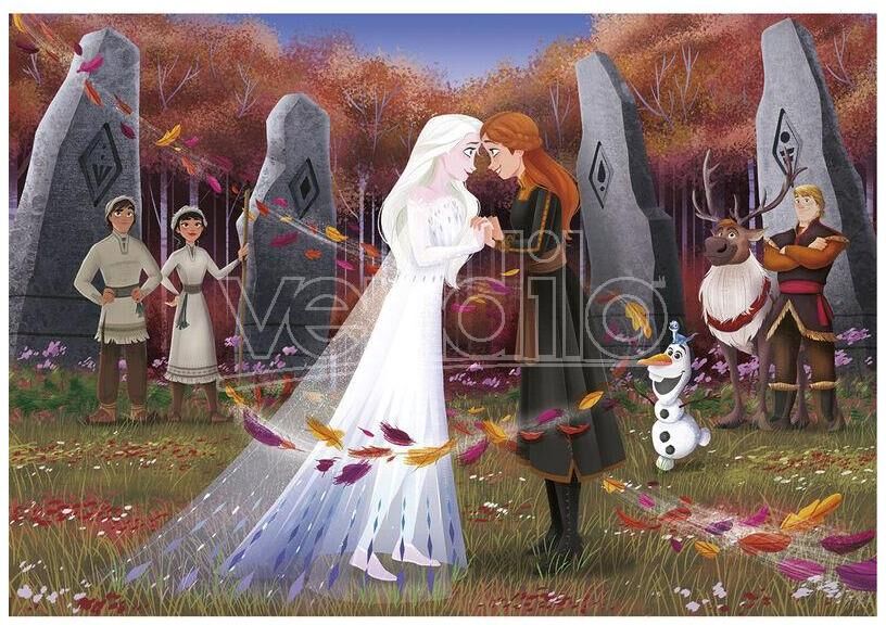 CLEMENTONI Frozen 2 Disney Puzzle Anna Ed Elsa 104 Pezzi 48,5x33,5cm CLEMENTONI Frozen 2 Disney Puzzle Anna Ed Elsa 104 Pezzi 48,5x33,5cm