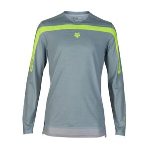 Fox Flexair aviation race long sleeve jersey grey