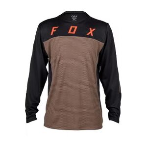 Fox junior defend race long sleeve jersey brown