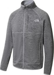 Felpa con cappuccio the north face canyonlands in pile grigio da uomo