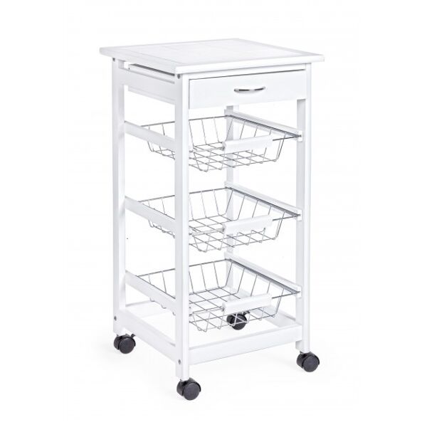 contemporary style carr.cucina small chef 3cest-1c bianco