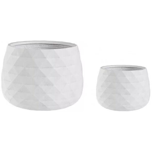 contemporary style set2 vaso pyramid ciotola bianco