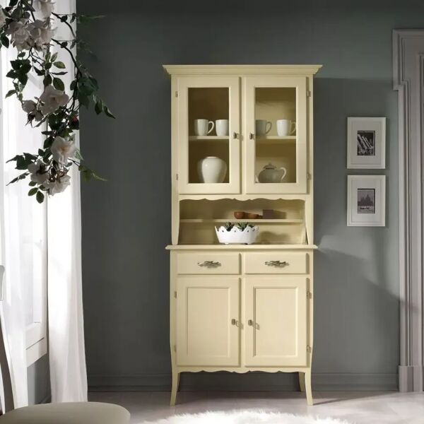 classico italiano rouen vetrina con credenza