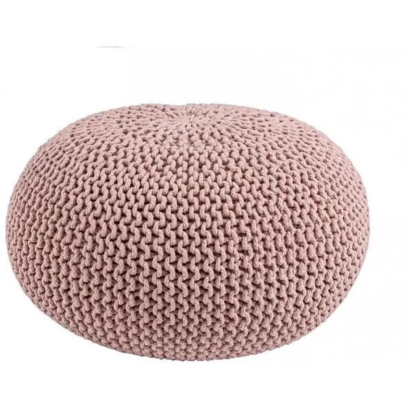 contemporary style pouf intreccio blush d80