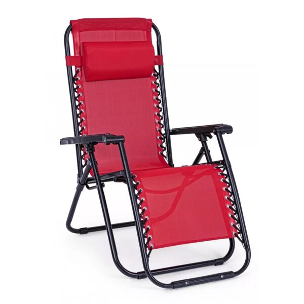 contemporary style sedia a sdraio morgan rosso