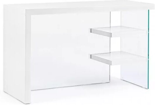 contemporary style scrivania 2m line wood bianco 120x50