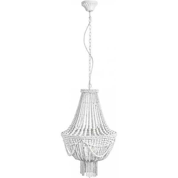 contemporary style lampadario corona 3luci gem bianco d40