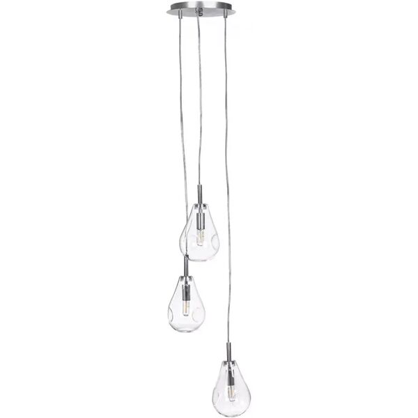 contemporary style lampadario 3luci reflect to trasp-arg