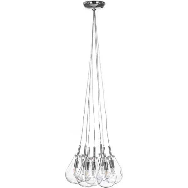 contemporary style lampadario 7luci reflect to trasp-arg