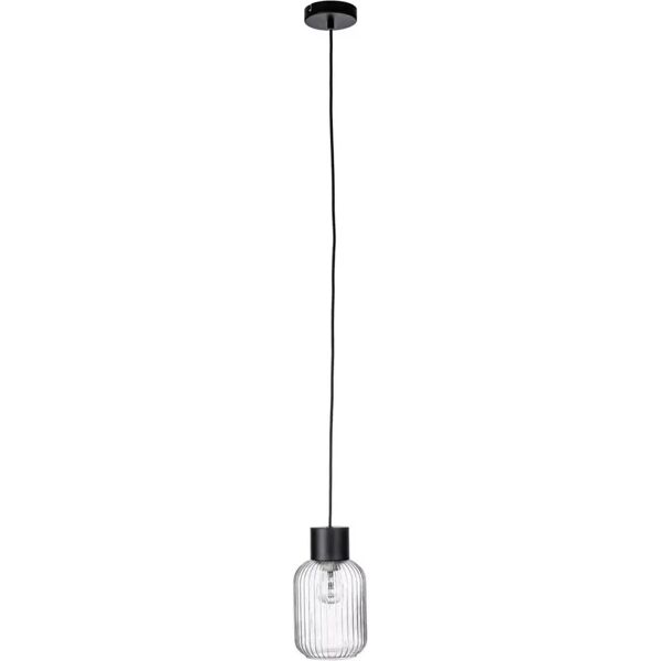 contemporary style lampadario 1luce showy trasp-nero