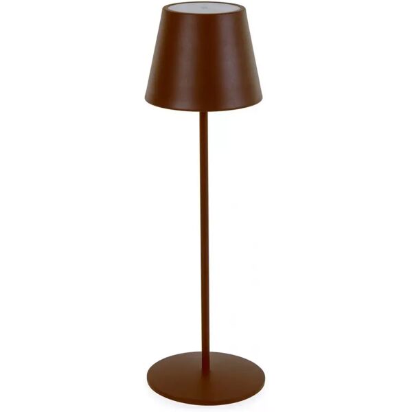 contemporary style lampada tav. led etna marrone h38