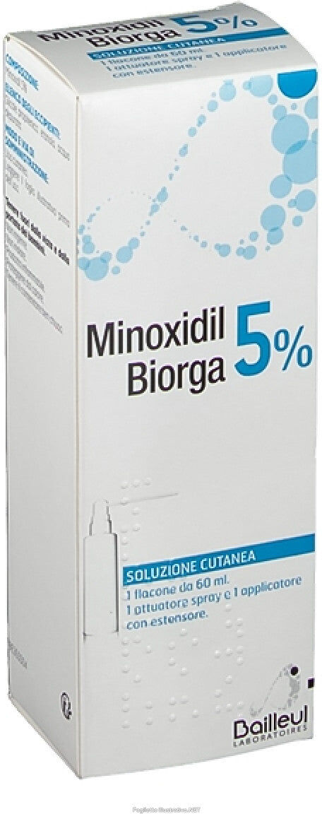 Biorga Minoxidil 5 Soluzione Cutanea Trattamento Alopecia