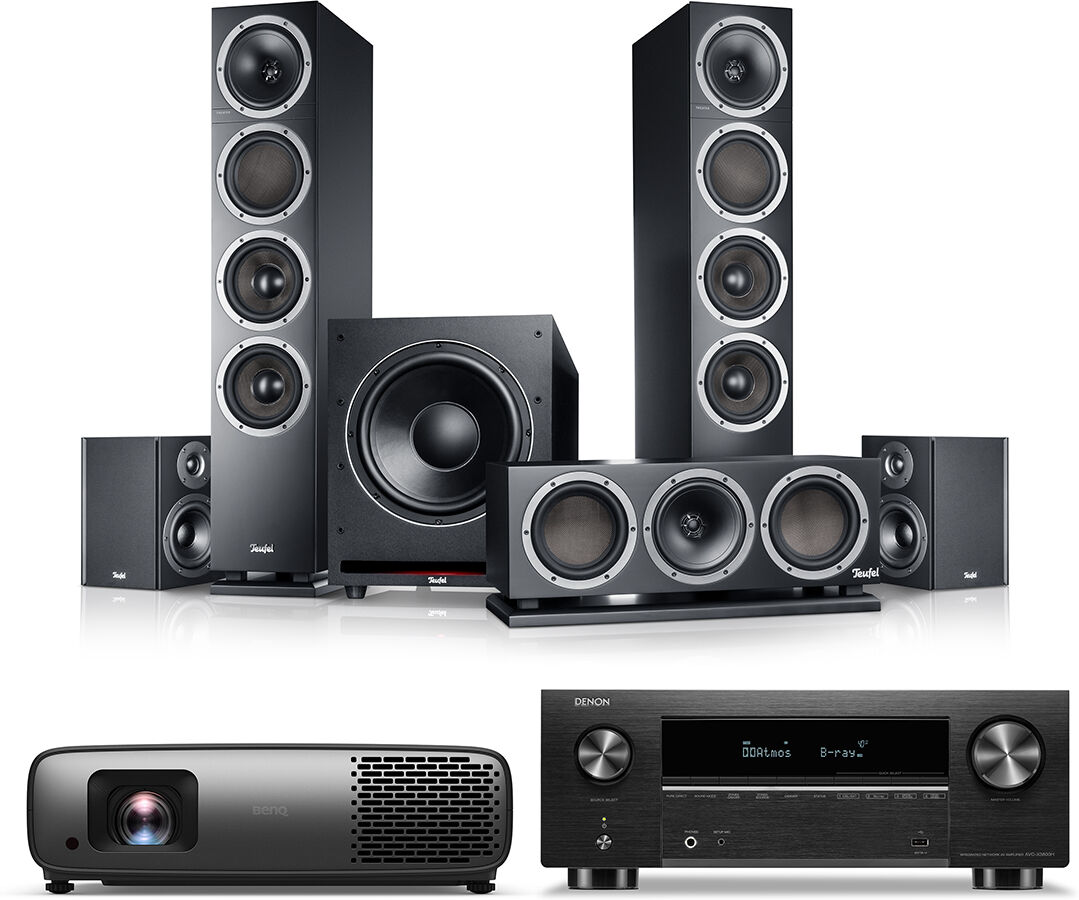 Teufel Theater 500 Surround + Denon Avc-X3800h + Benq W4000i "5.1"