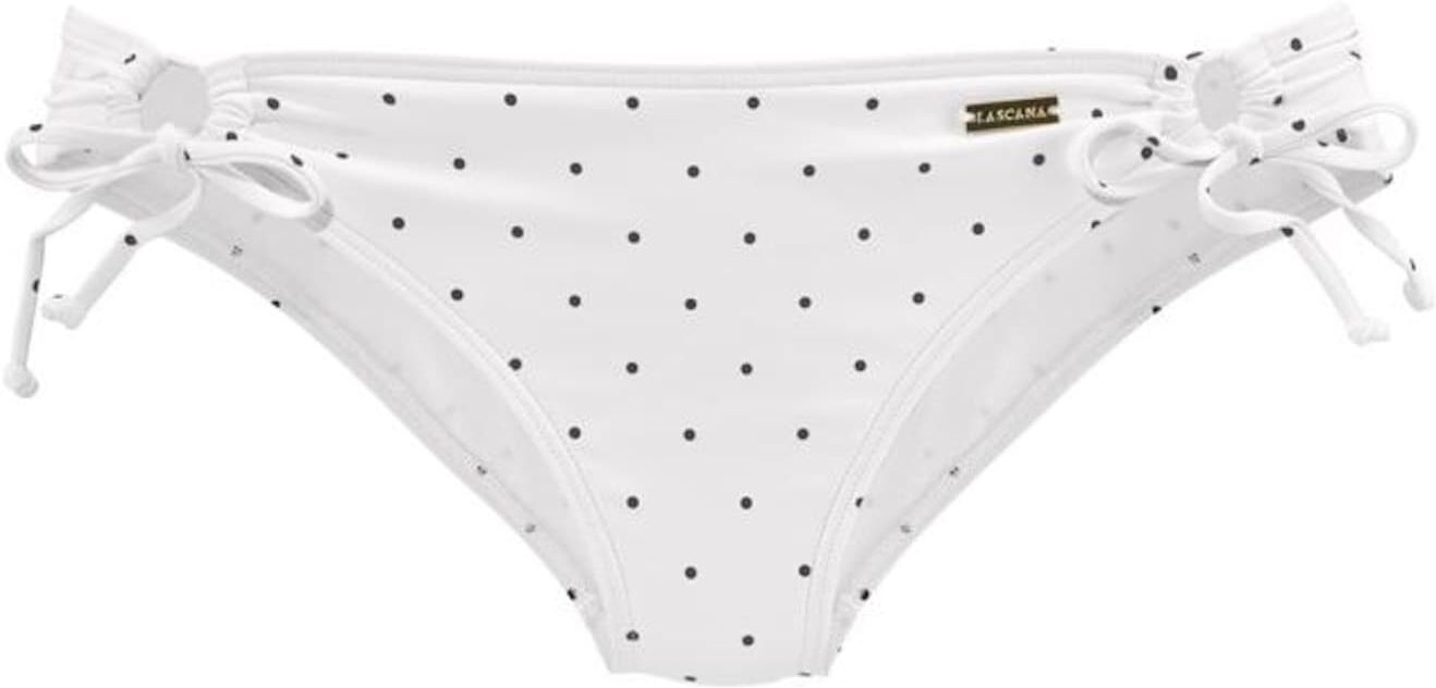 LASCANA Pantaloncini per bikini 'Sparkle' Bianco