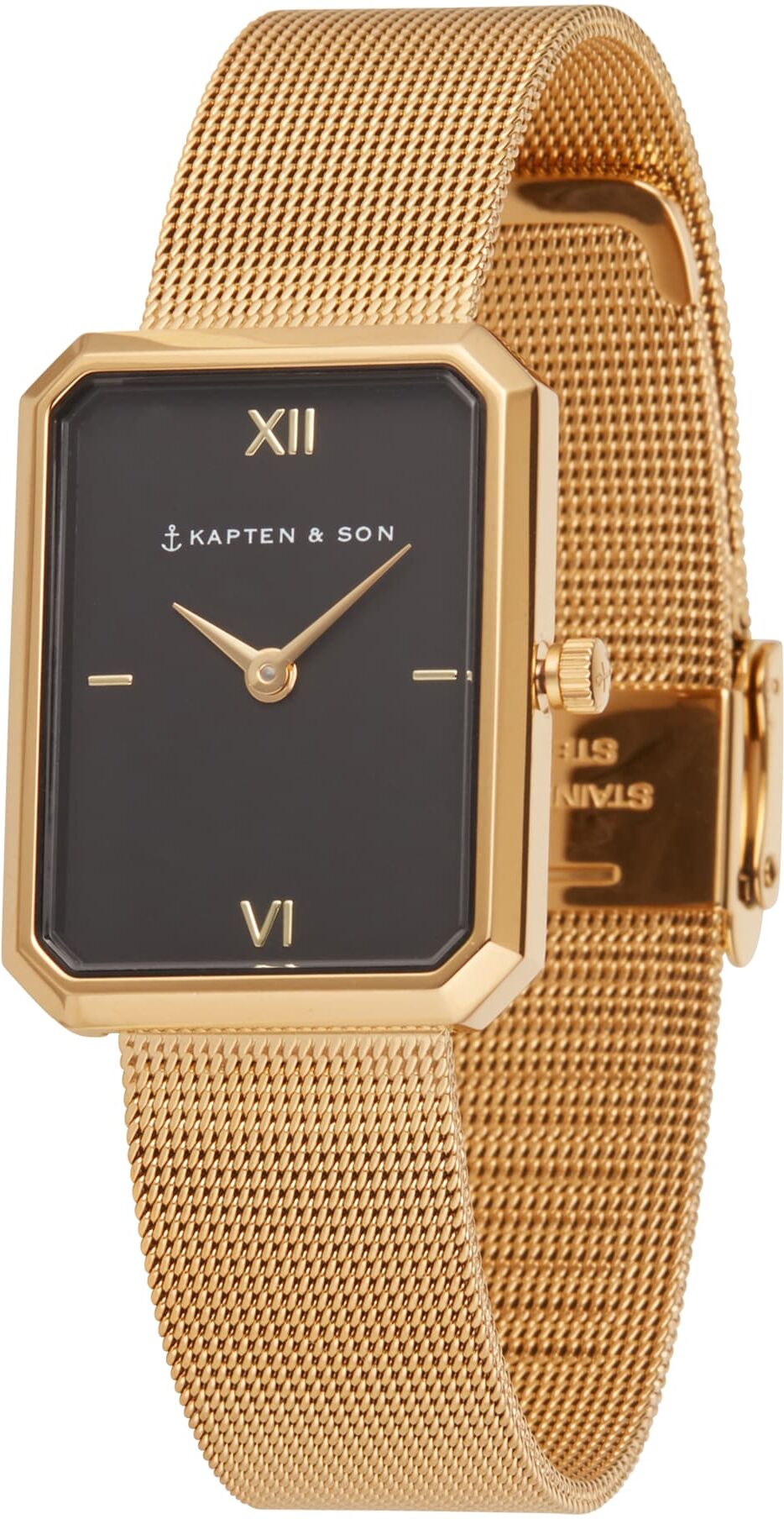 Kapten & Son Orologio analogico 'Grace Mesh ' Oro, Nero