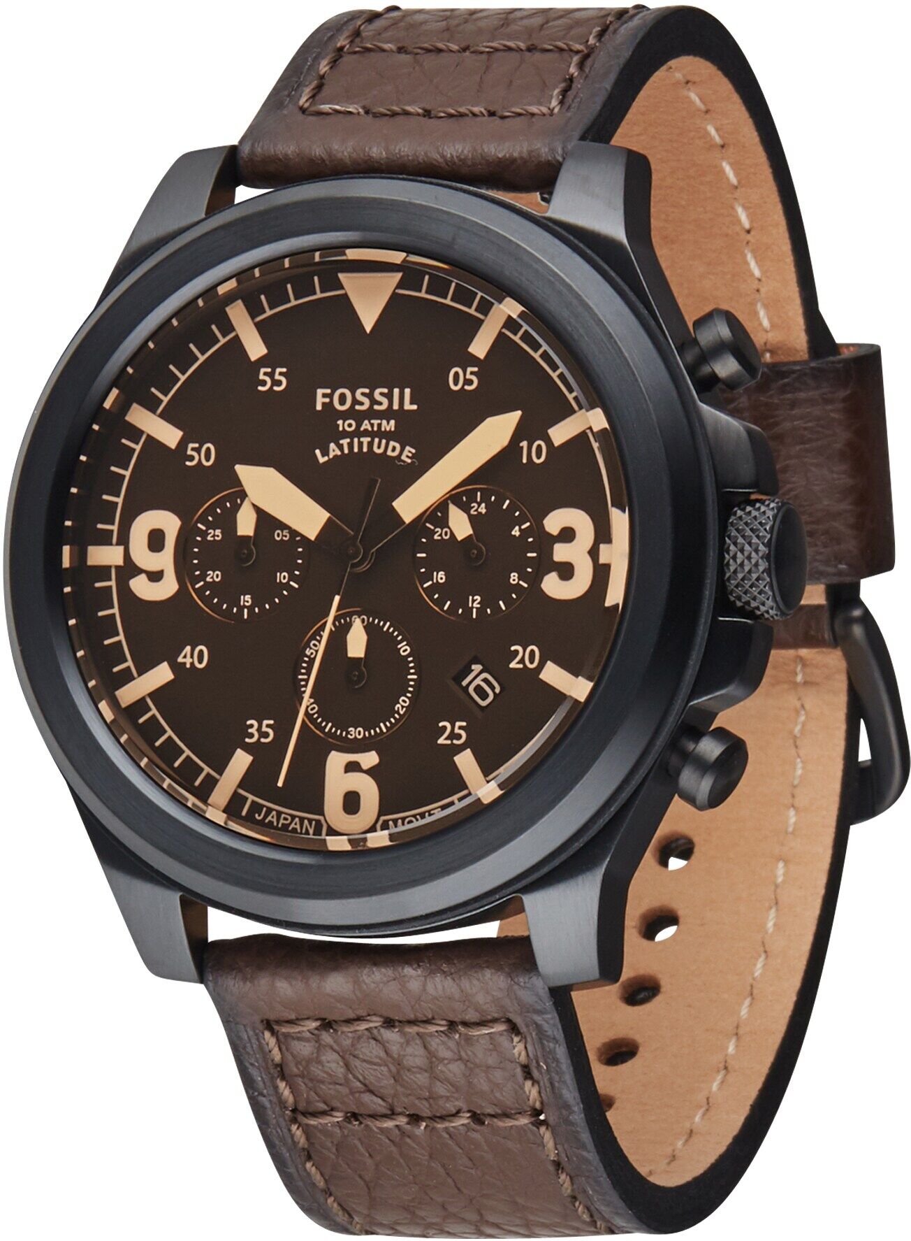 FOSSIL Orologio analogico 'Latitude' Marrone