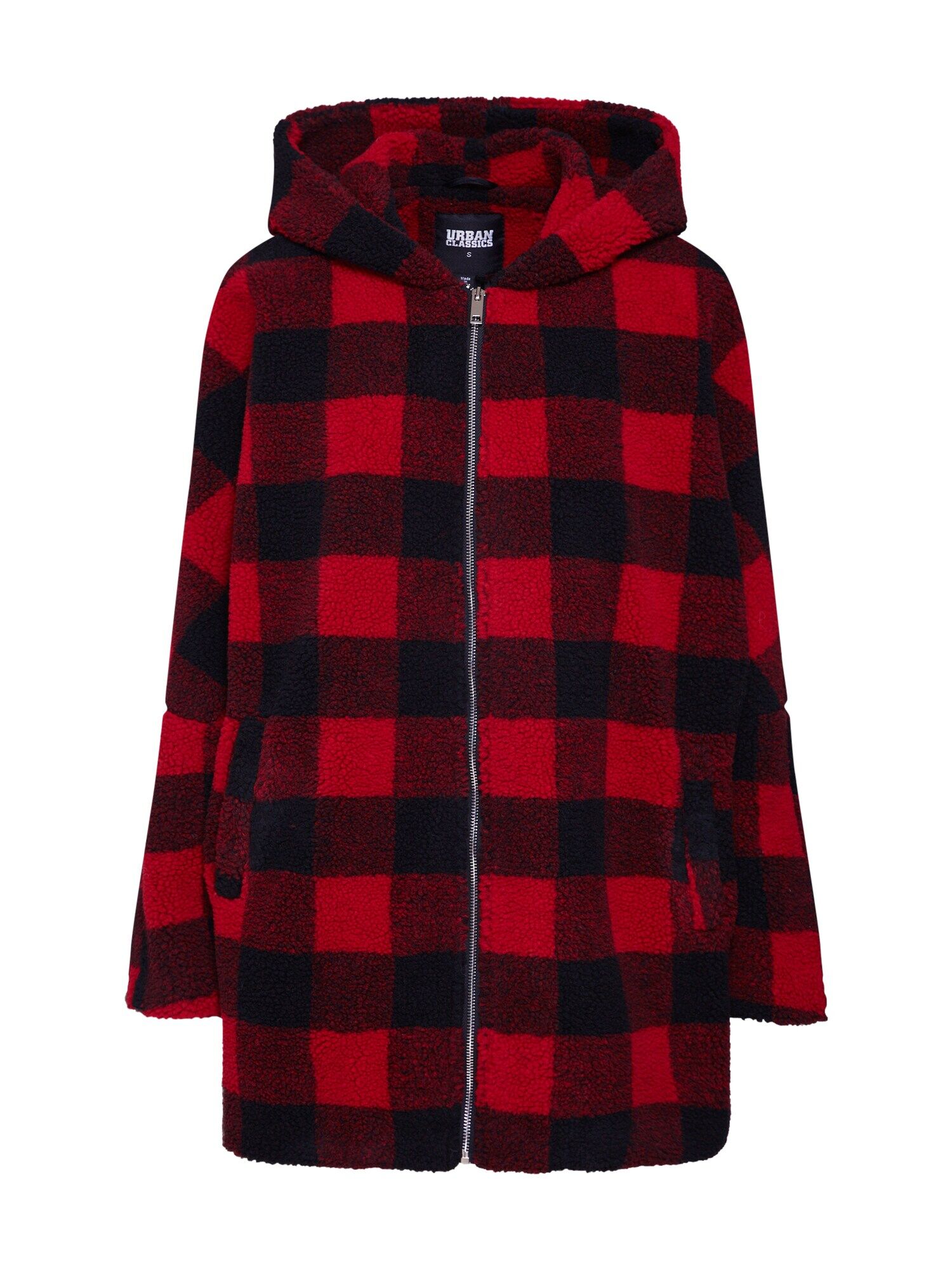 urban classics giacca invernale rosso, nero