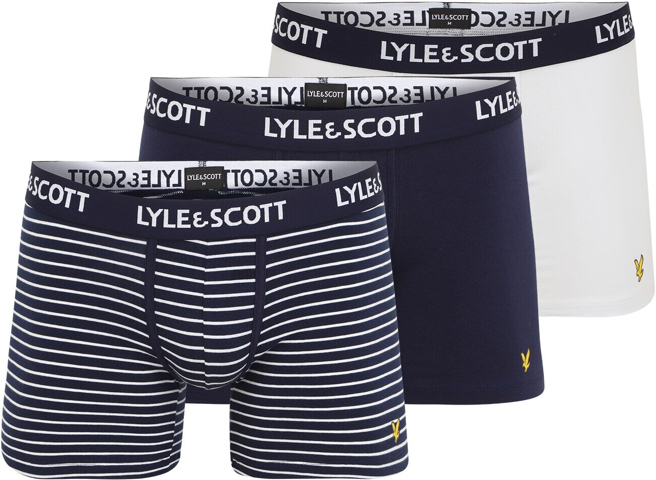 Lyle & Scott Boxer 'ETHAN' Bianco, Blu