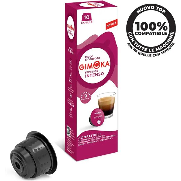 gimoka 100 capsule intenso compatibili con sistema caffitaly, caffitaly professional, cafissimo, k-fee system, verismo by starbucks