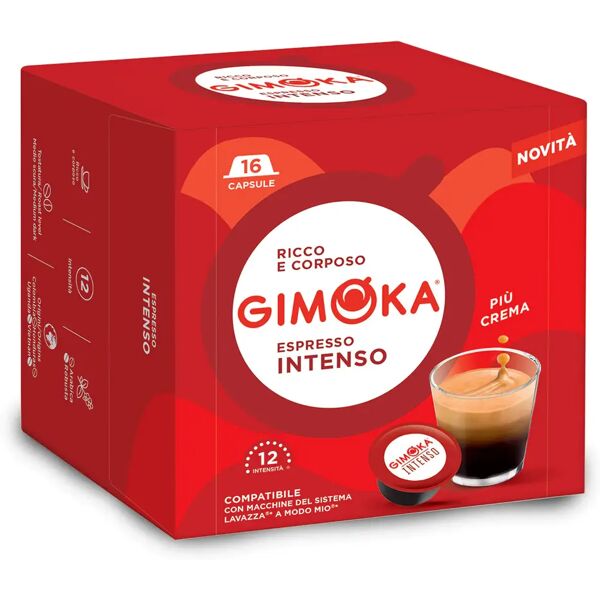 gimoka 96 capsule intenso x16 compatibili con sistema lavazza a modo mio