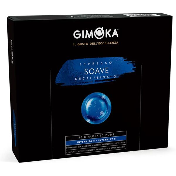 gimoka 50 cialde soave decaffeinato compatibili con sistema nespresso® professional