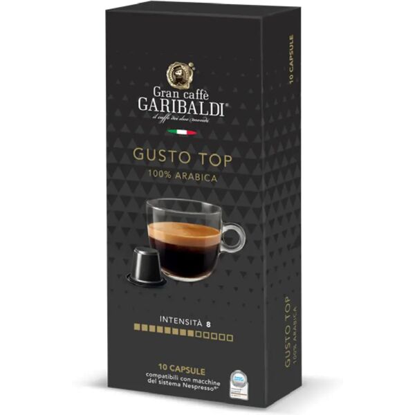 garibaldi 10 capsule gusto top compatibili con sistema nespresso®