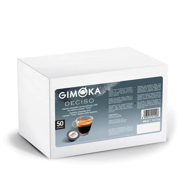 gimoka 50 capsule espresso deciso compatibili con sistema lavazza firma