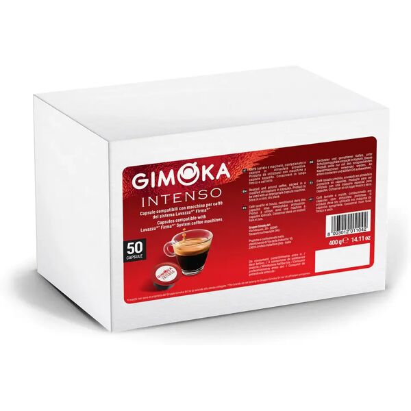 gimoka 50 capsule espresso intenso compatibili con sistema lavazza firma