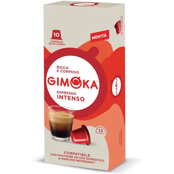 gimoka 100 capsule intenso compatibili con sistema nespresso®