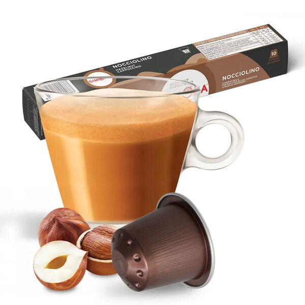 gimoka 10 capsule nocciolino compatibili con sistema nespresso®