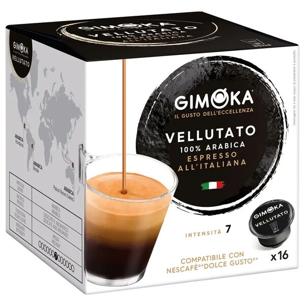 gimoka 96 capsule vellutato compatibili con sistema nescafÉ® dolce gusto®