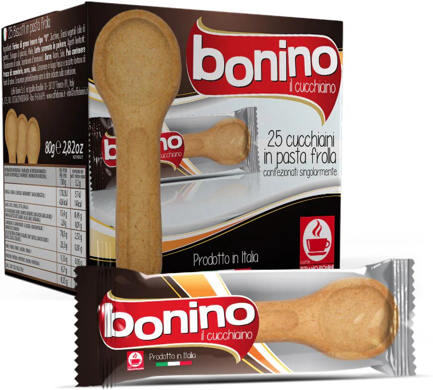 caffè bonini 25 pezzi bonino il biscottino