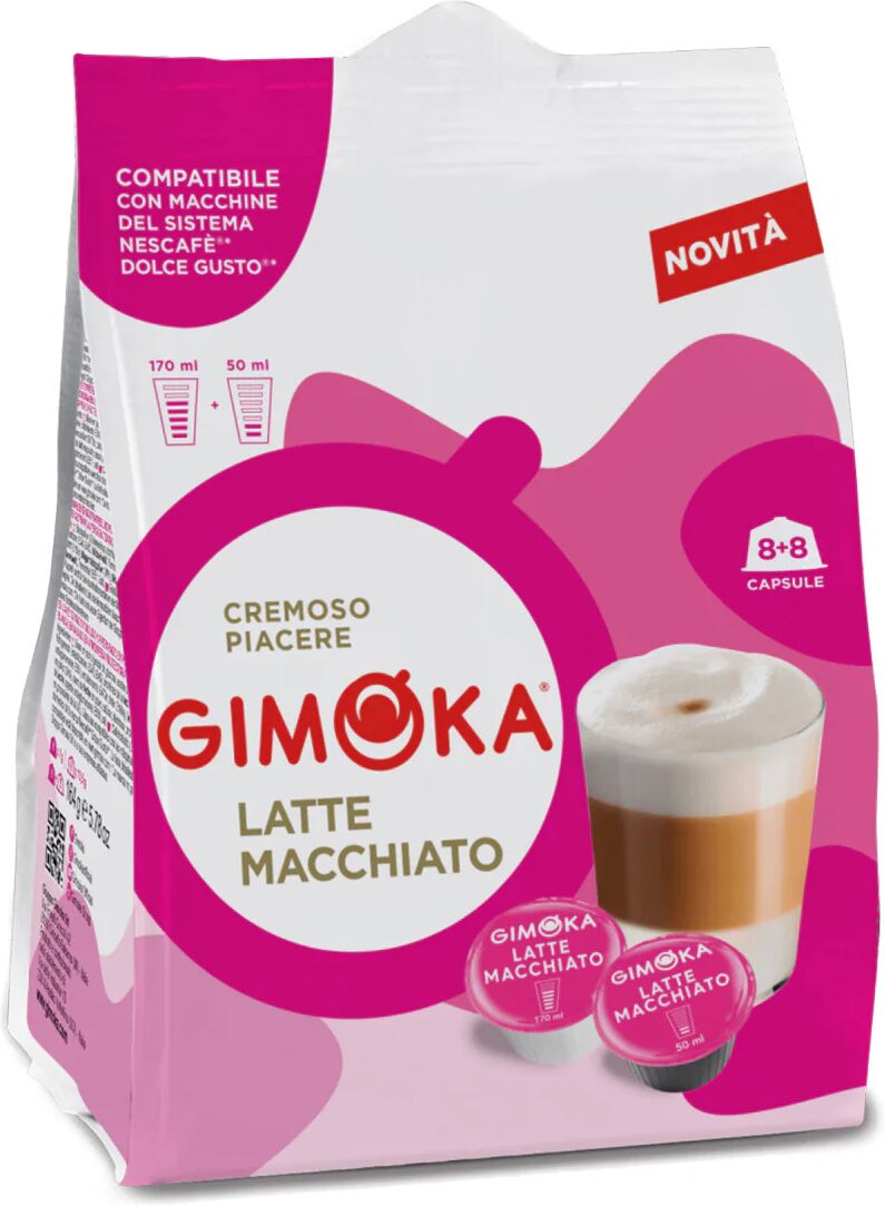 gimoka 64 capsule latte macchiato compatibili con sistema nescafÉ® dolce gusto®