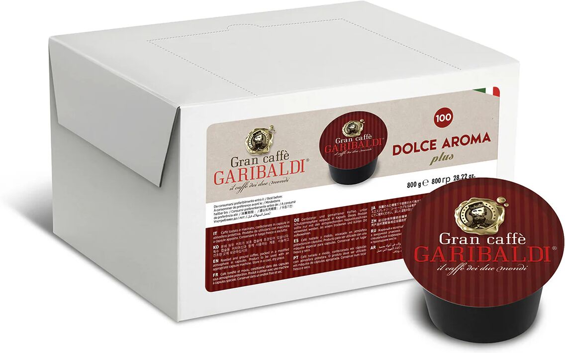 Garibaldi 100 Capsule Dolce Aroma Plus compatibili con sistema Lavazza Blue