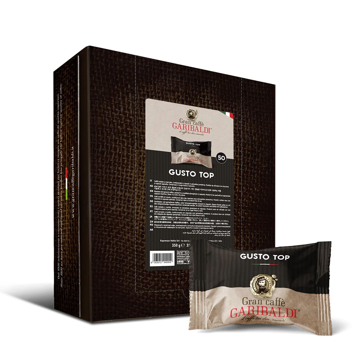 Garibaldi 50 Capsule Gusto Top compatibili con sistema Lavazza Espresso Point