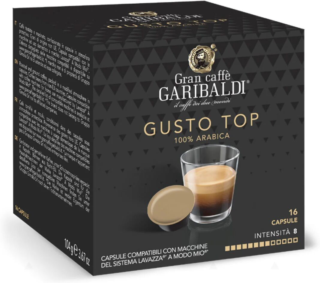 Garibaldi 16 Capsule Gusto Top compatibili con sistema Lavazza a Modo Mio