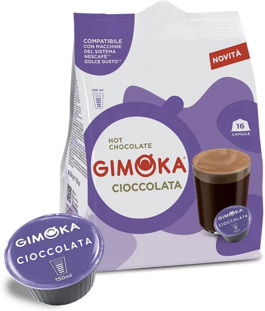 Gimoka 64 Capsule Dg Cioccolata compatibili con sistema NESCAFÉ® Dolce Gusto®