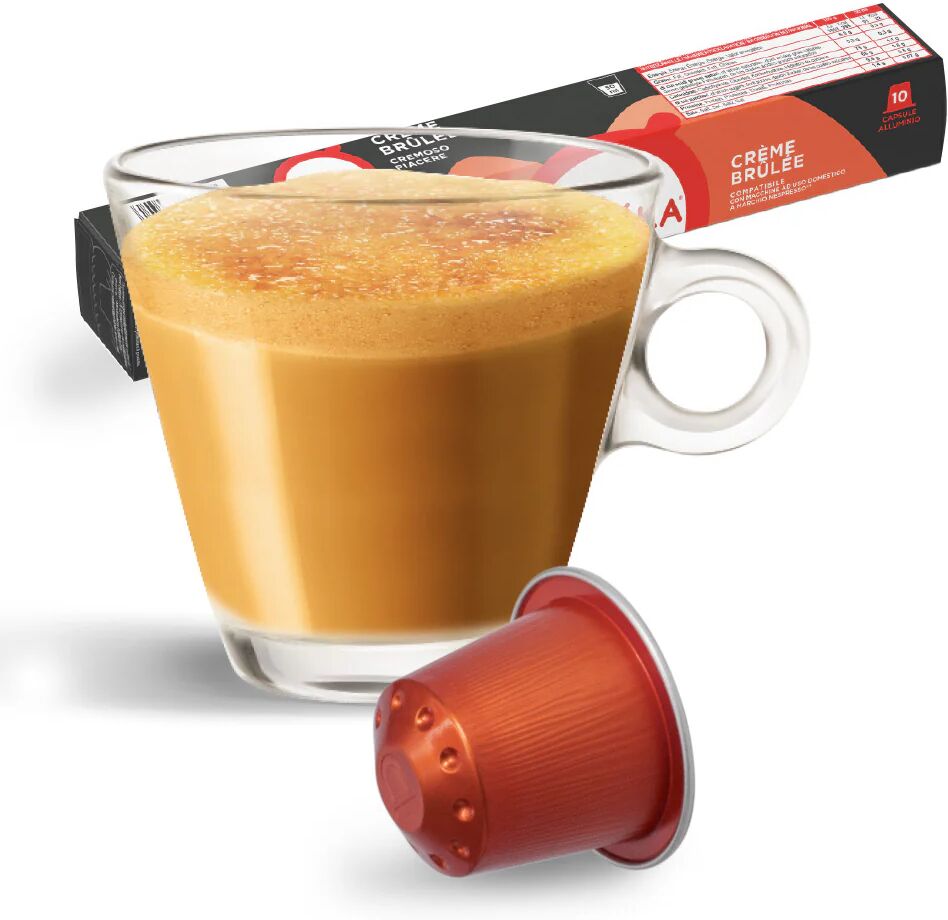 Gimoka 10 Capsule Creme Brule compatibili con sistema Nespresso®