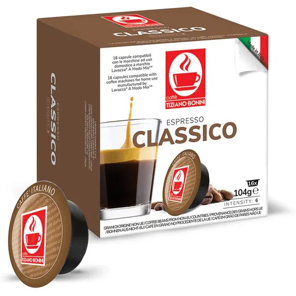 caffè bonini 96 capsule classico compatibili con sistema lavazza a modo mio