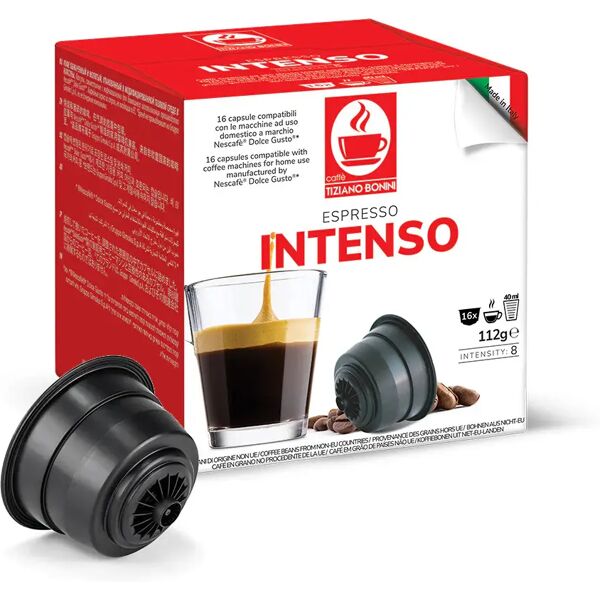 caffè bonini 96 capsule intenso compatibili con sistema nescafÉ® dolce gusto®