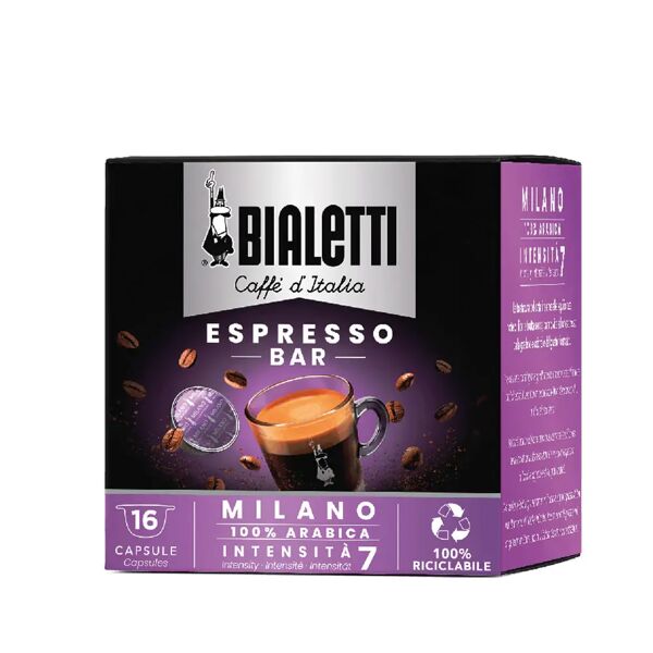 bialetti 16 capsule milano compatibili con sistema mokespresso