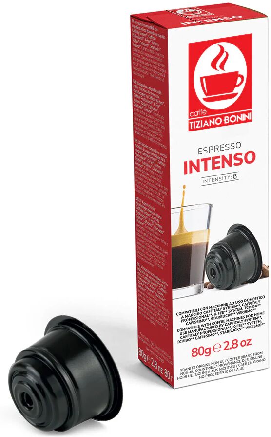 caffè bonini 80 capsule intenso compatibili con sistema caffitaly, caffitaly professional, cafissimo, k-fee system, verismo by starbucks