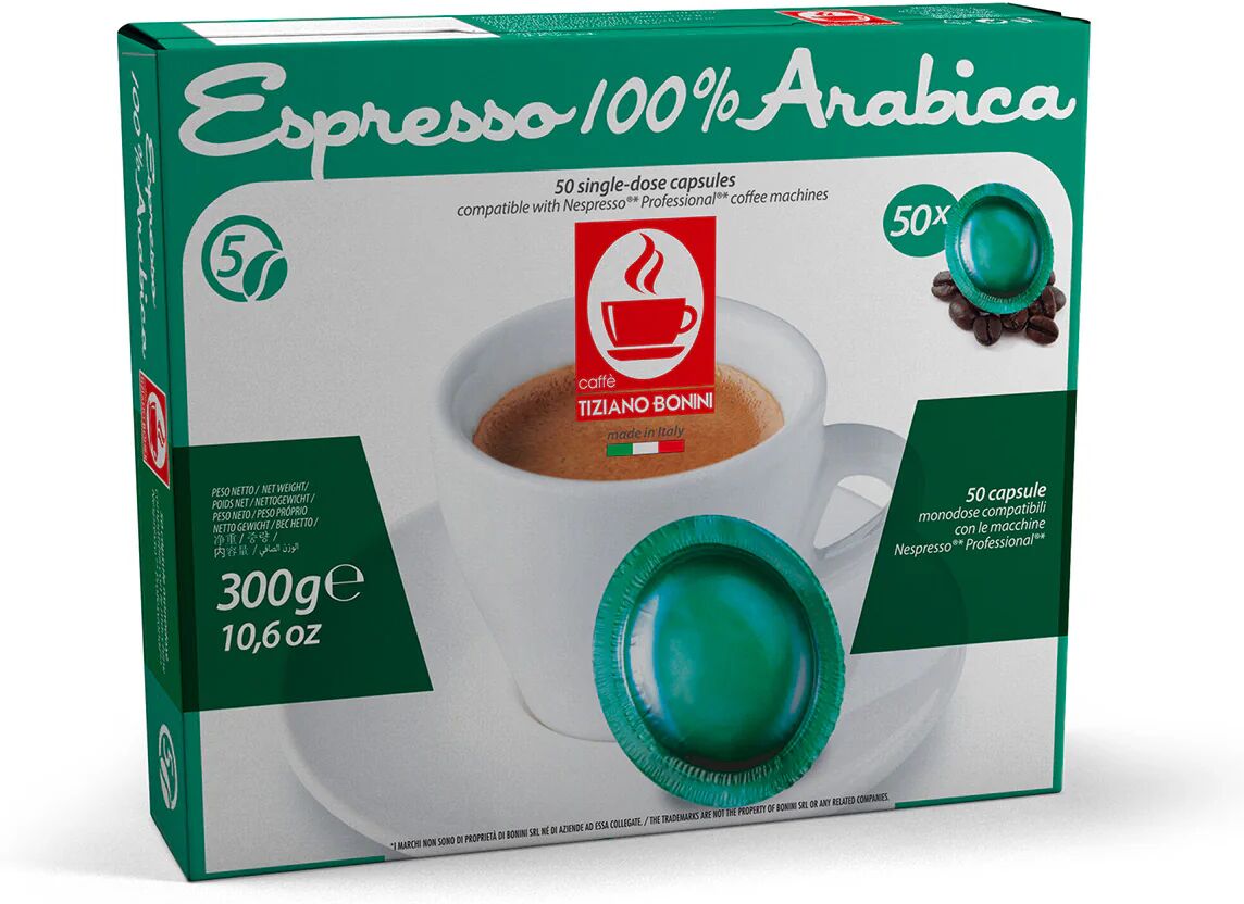 Caffè Bonini 50 Cialde 100% Arabica compatibili con sistema Nespresso® Professional